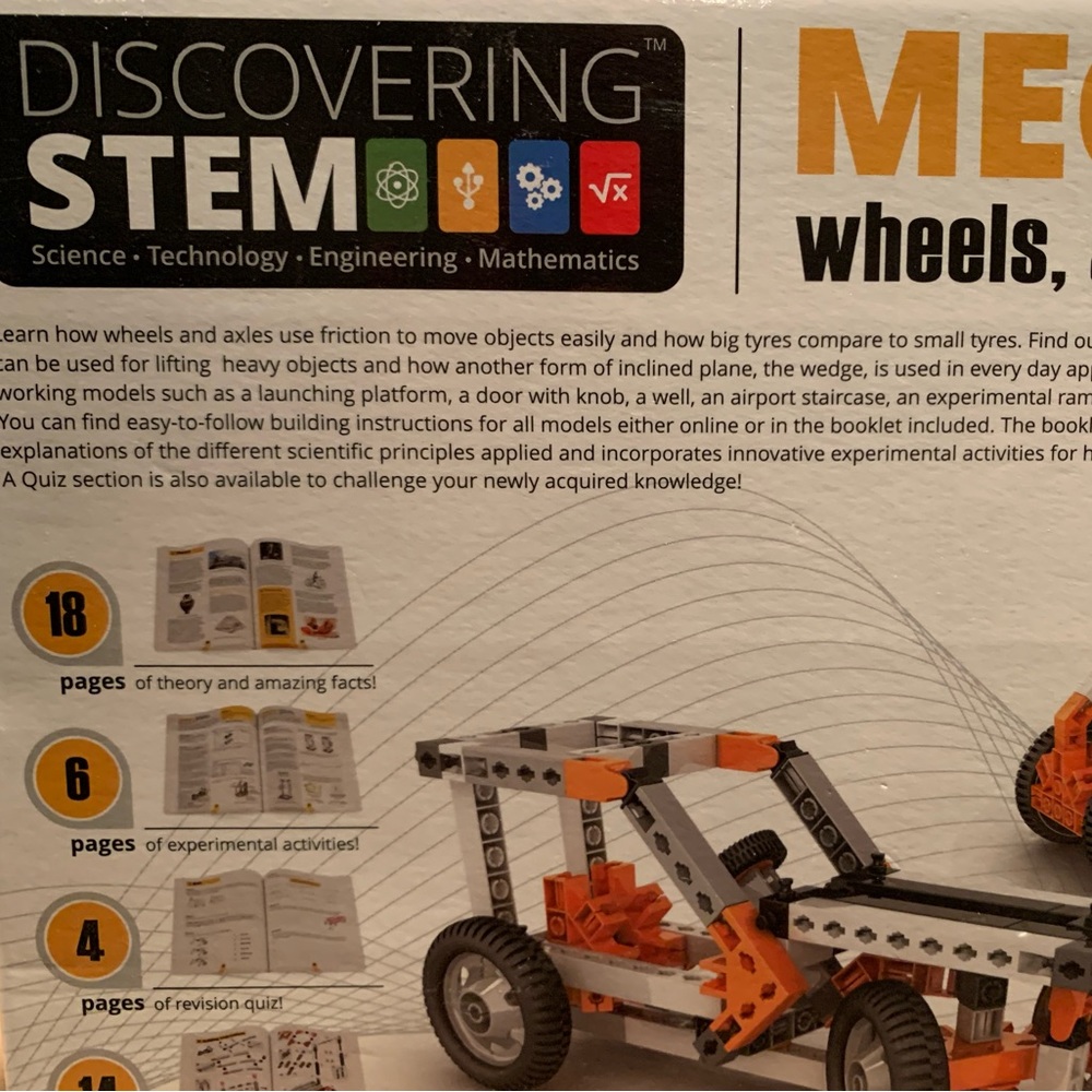 NIB DISCOVERING STEM MEDHANICS WHEELS AXLES AND INCLINED PLANES